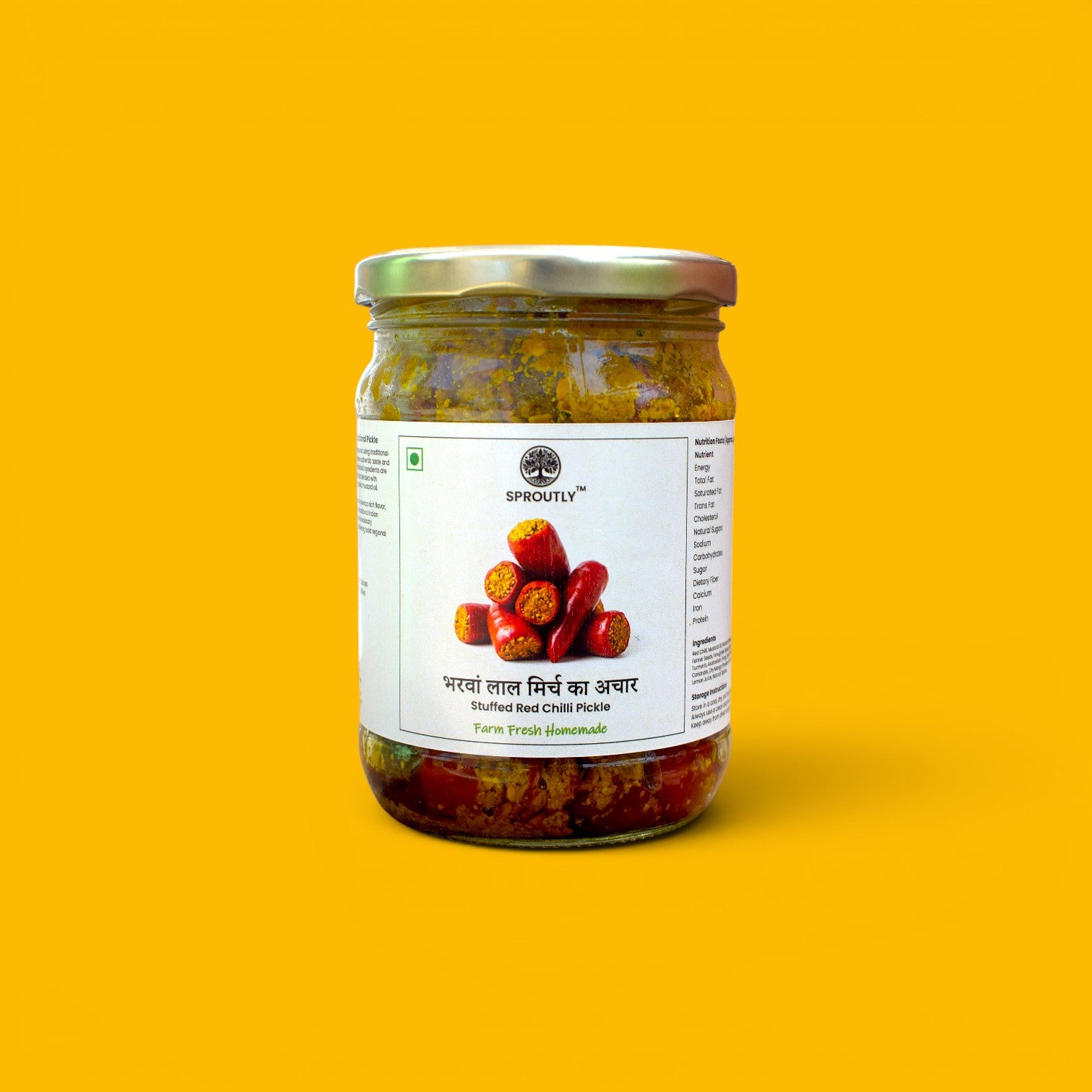 Stuffed Red Chilli Pickle