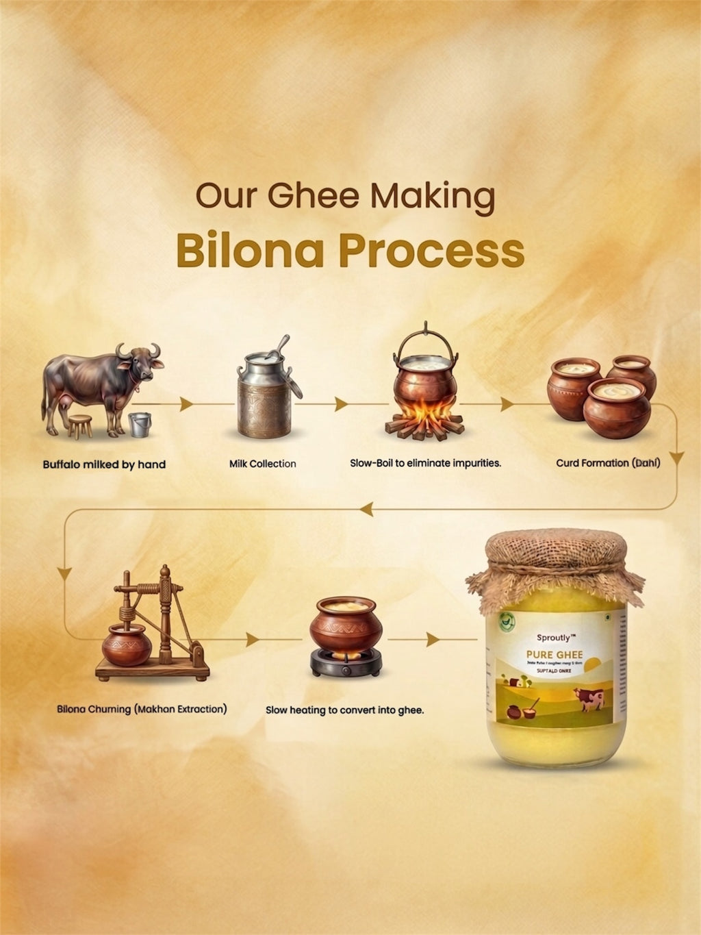 Desi Buffalo Ghee 500 ml