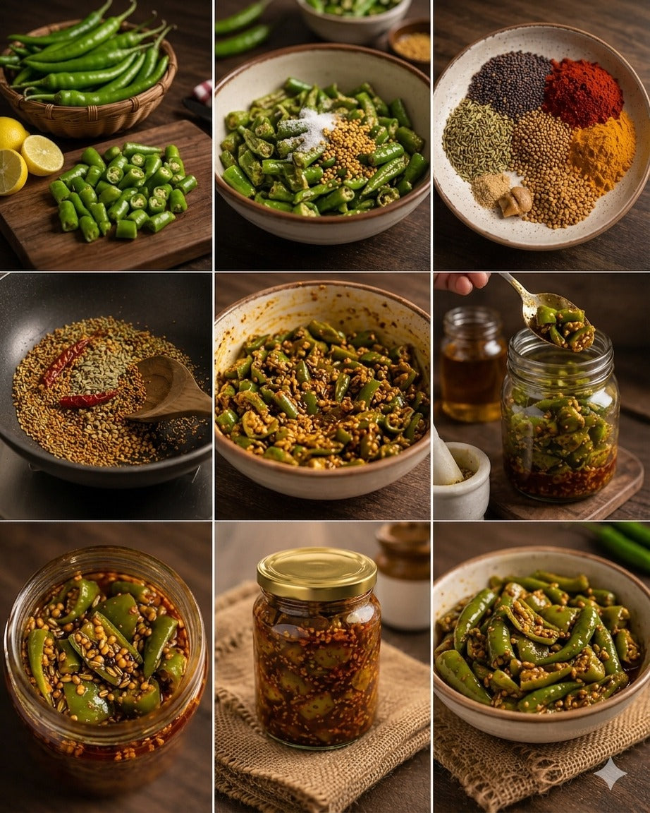 Rajasthani Hari Mirch Ingredients